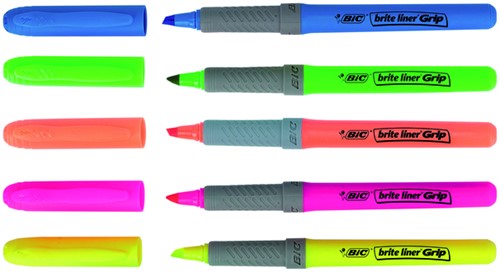 Markeerstift Bic brite liner grip oranje-3