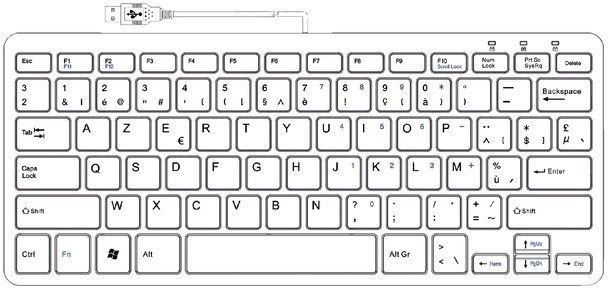 Erfenis Moderator Paard Ergonomisch toetsenbord R-Go Tools Compact Azerty zilver-wit | Alles voor  kantoor en kantine!