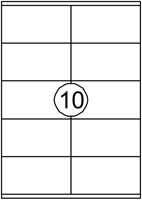 Etiket Avery DP010-100 105x58mm wit 1000 stuks-2