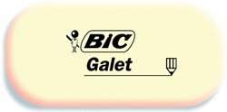 Gum Bic Galet pvc vrij zacht potlood wit