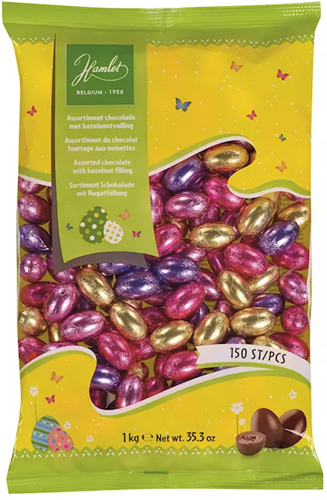Hamlet Paaseitjes praliné melk//puur 1000 gram