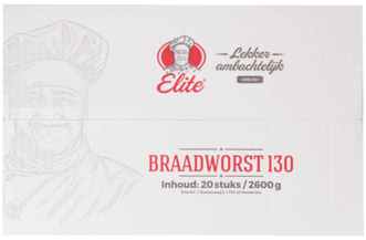 Braadworst 20x130gr elite
