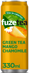 Fuze Tea Green Tea Chamomile Mango blik 24x33cl
